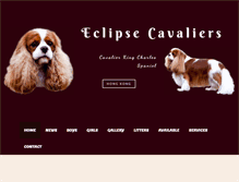 Tablet Screenshot of eclipse-cavaliers.info